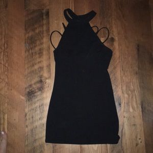 Black mini dress